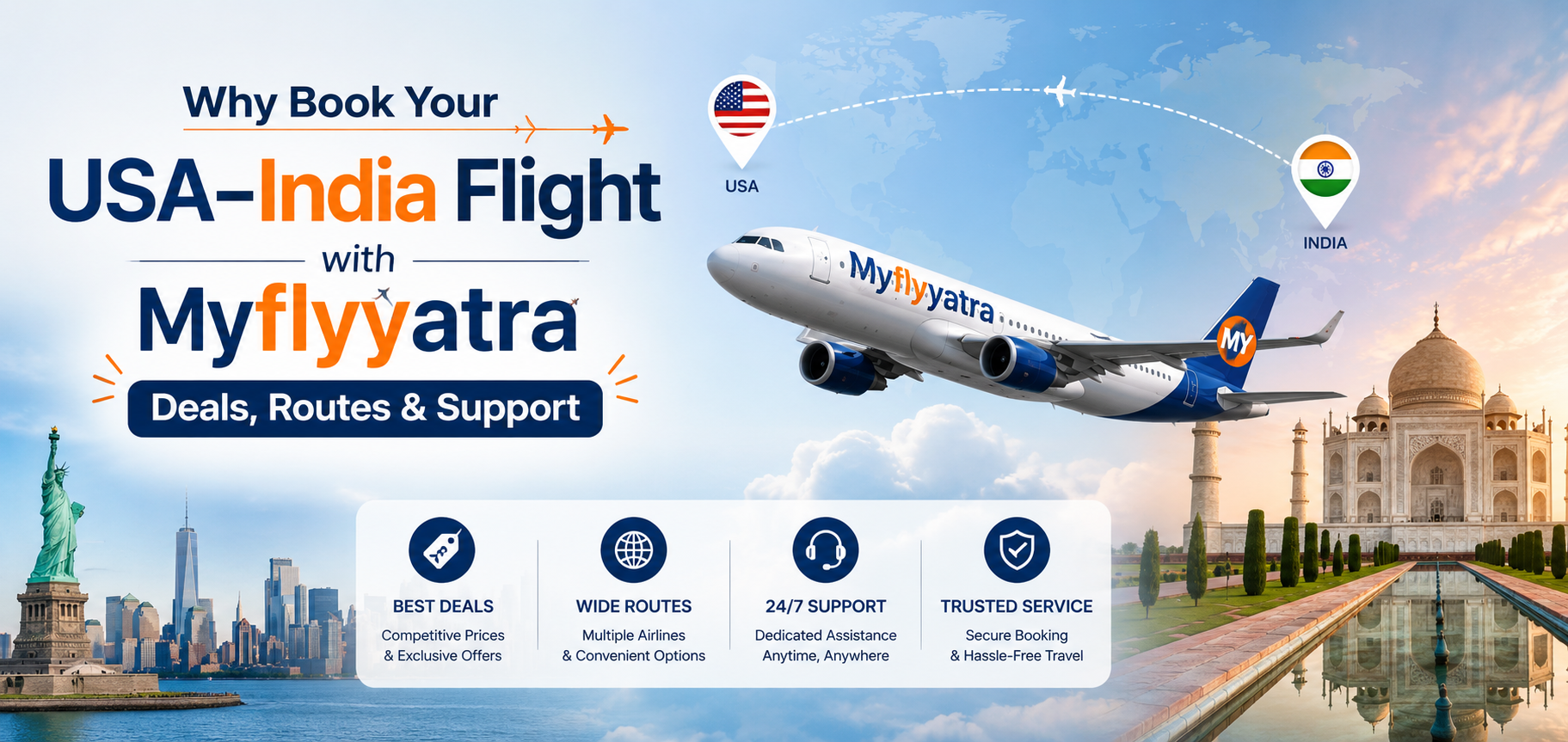 USA-India Flight with Myflyyatra